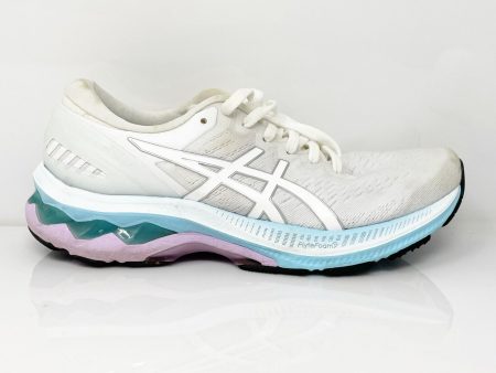 Asics Womens Gel Kayano 27 1012A649 White Running Shoes Sneakers Size 7 For Cheap