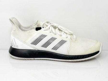 Adidas Womens Adizero Defiant Bounce 2 EF2474 White Running Shoes Sneakers 9.5 Sale