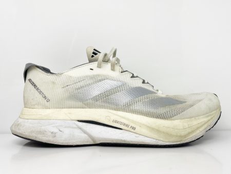 Adidas Womens Adizero Boston 12 ID6899 Beige Running Shoes Sneakers Size 8 For Discount