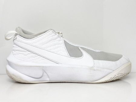 Nike Boys Team Hustle D 10 CW6735-101 White Basketball Shoes Sneakers Size 6.5Y Online Hot Sale