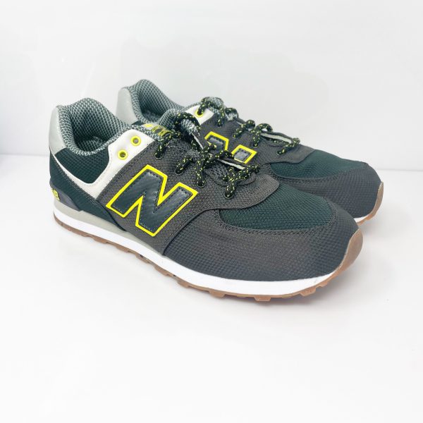 New Balance Boys 574 V8 KL574E8G Black Casual Shoes Sneakers Size 6 M For Discount