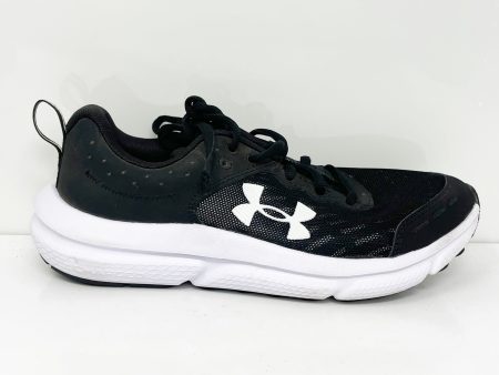 Under Armour Boys Assert 10 3026185-001 Black Running Shoes Sneakers Size 5Y 2E Fashion