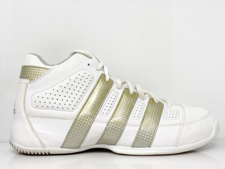 Adidas Mens Commander Lite TD G09539 White Basketball Shoes Sneakers Size 9 Fashion