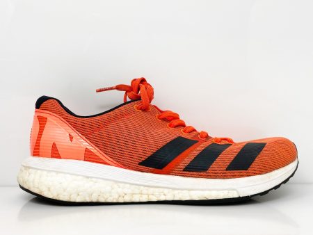 Adidas Womens Adizero Boston 8 EF0718 Orange Running Shoes Sneakers Size 7 Hot on Sale