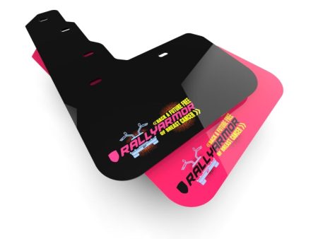 Rally Armor 07-17 Mitsubishi Lancer Pink Mud Flap BCE Logo Online Hot Sale