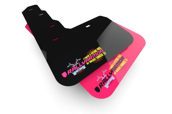 Rally Armor 07-17 Mitsubishi Lancer Pink Mud Flap BCE Logo Online Hot Sale