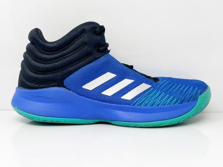 Adidas Boys Pro Spark 2018 B96479 Blue Basketball Shoes Sneakers Size 6 For Sale