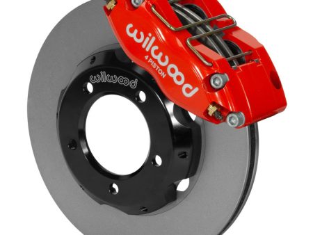 Wilwood Dynapro Radial Front Kit 11in Rotors Red 61-67 Jaguar XKE w  Lines Supply