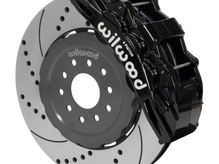 Wilwood SX6R Front Brake Kit 15in SRP Slotted Drilled Black 05-13 Chevy Corvette Supply