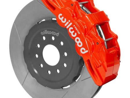 Wilwood SX6R Front Brake Kit 15in GT Slotted Red 05-13 Chevy Corvette Sale